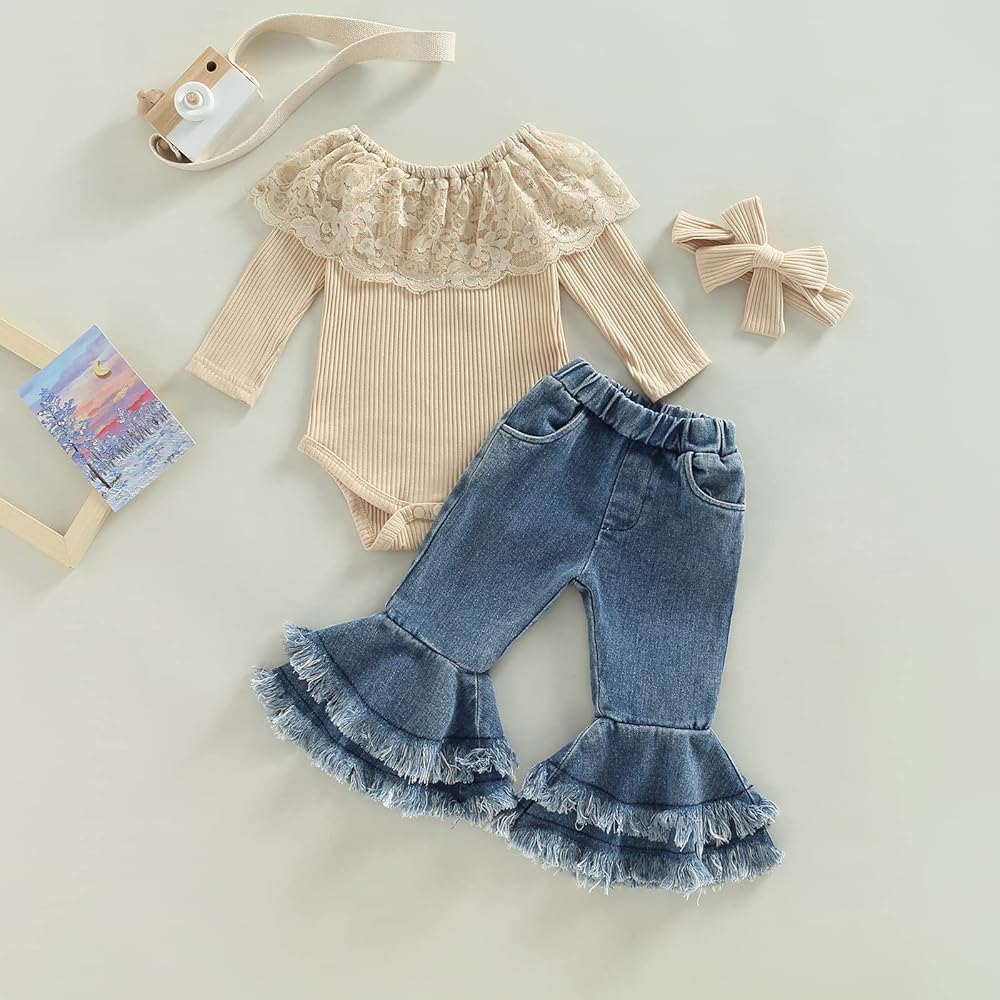 andmary Baby ribbon denim XS ⑤ andmary Baby ribbon denim XS
